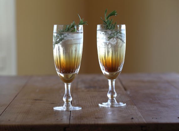 Brown sugar & verjuice mocktail