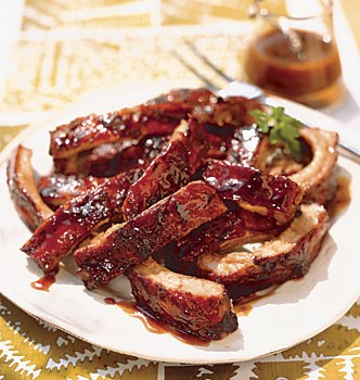 Brown sugar and bourbon ribs