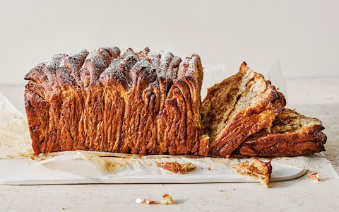 Brown sugar and cinnamon pull-apart bread