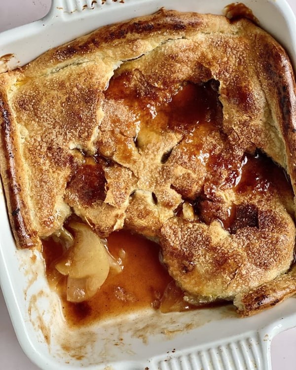 Brown sugar apple pandowdy