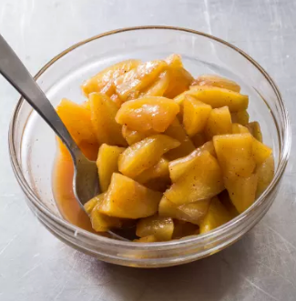 Brown sugar-apple topping