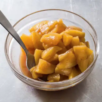Brown sugar-apple topping