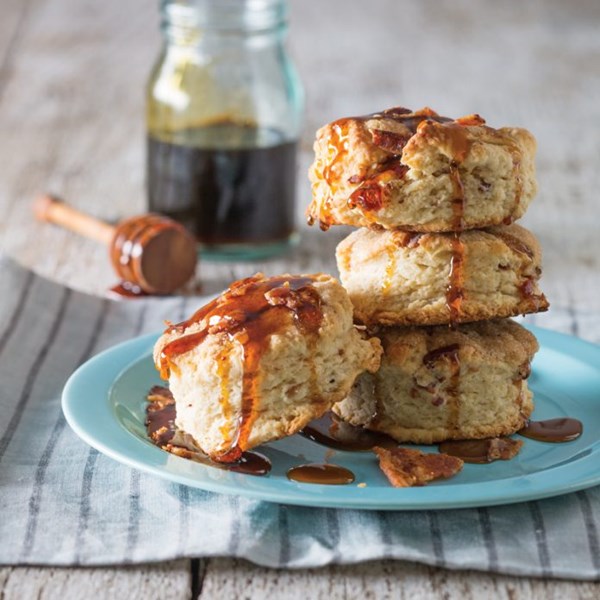 Brown sugar bacon biscuits