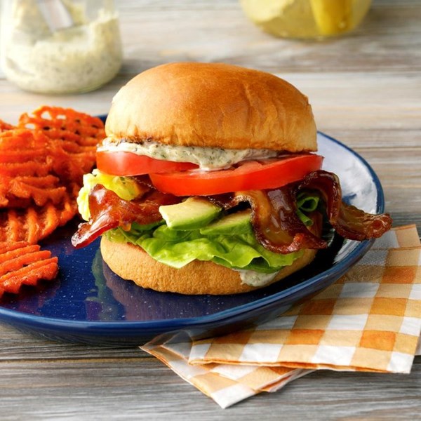 Brown sugar bacon BLT sandwiches