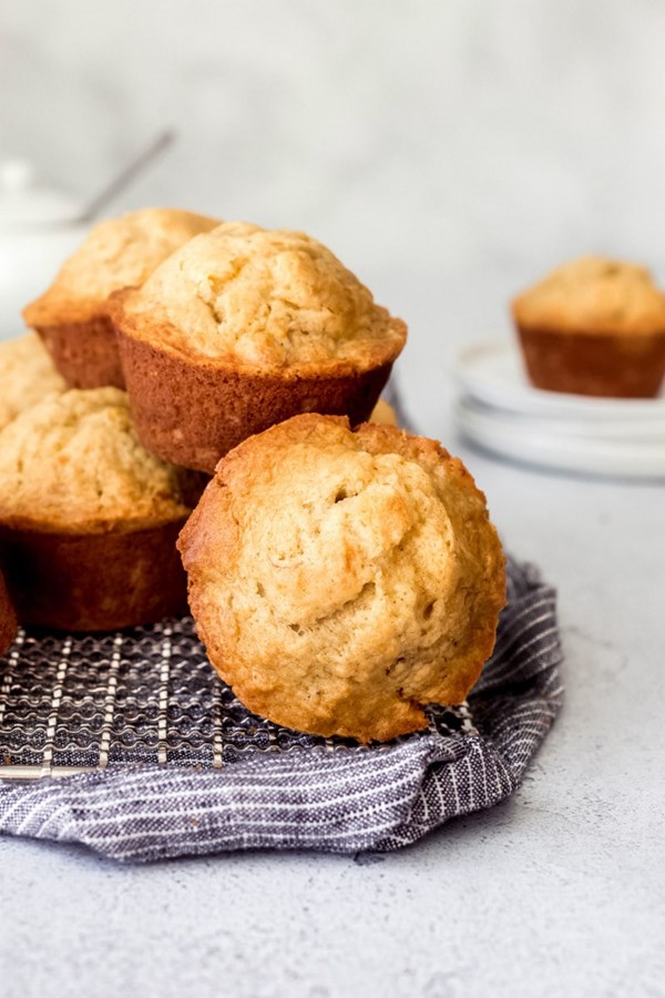 Brown sugar-banana muffins