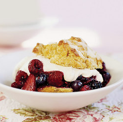 Brown sugar berry shortcakes