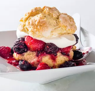 Brown sugar berry shortcakes