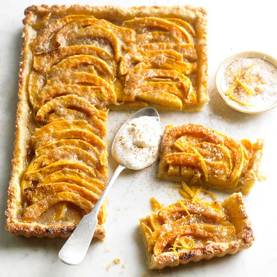 Brown sugar-butternut squash tart