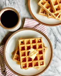Brown-sugar cinnamon waffles