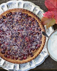 Brown sugar-cranberry tart