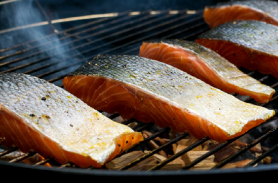 Brown sugar-cured salmon