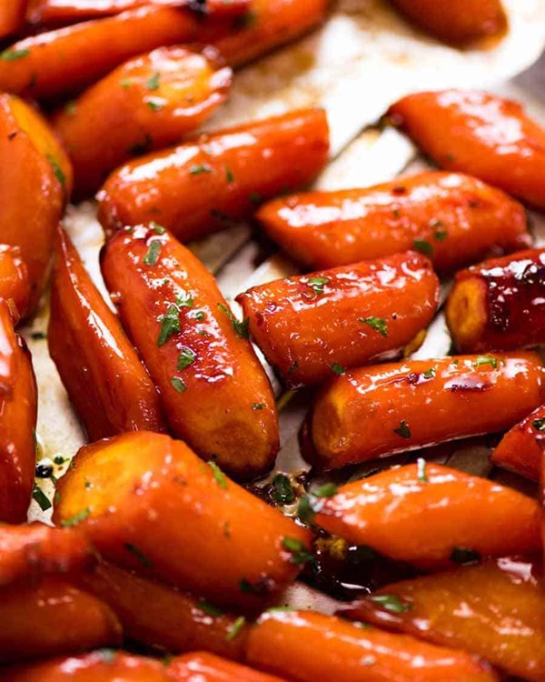 Brown sugar glazed carrots