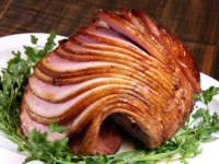 Brown sugar glazed ham