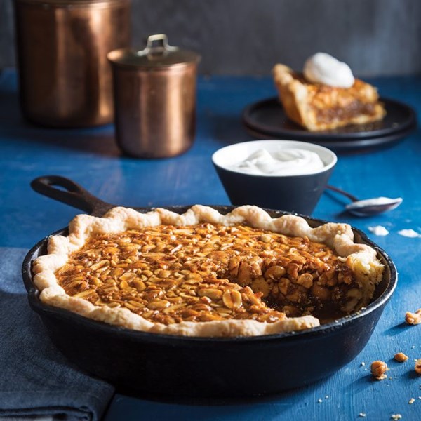 Brown sugar-peanut pie
