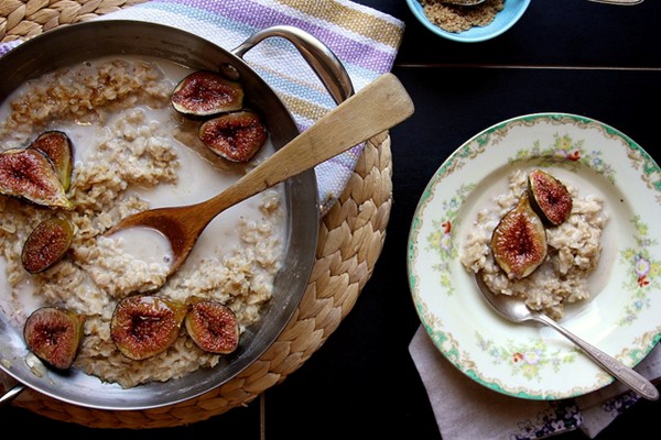 Brown sugar roasted fig oatmeal