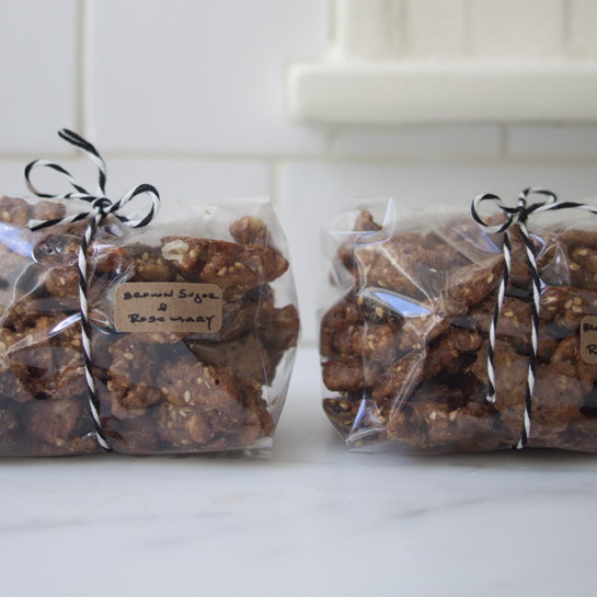 Brown sugar rosemary walnuts