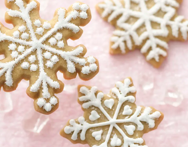 Brown sugar snowflakes