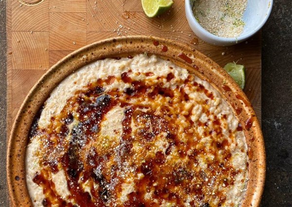 Browned butter and lime rice pudding
