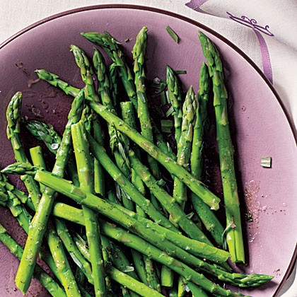 Browned butter asparagus