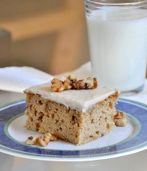 Browned butter banana cake with brown sugar frosting