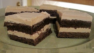 Browned butter brownies with peanut butter buttercream