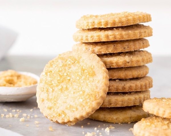 Browned butter shortbread cookies