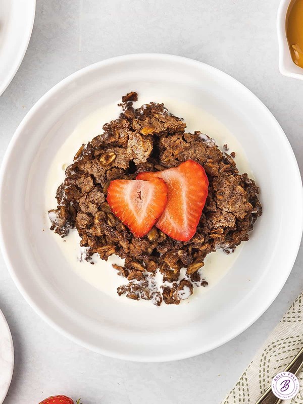 Brownie baked oatmeal