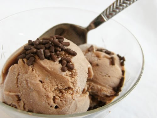 Brownie batter ice cream