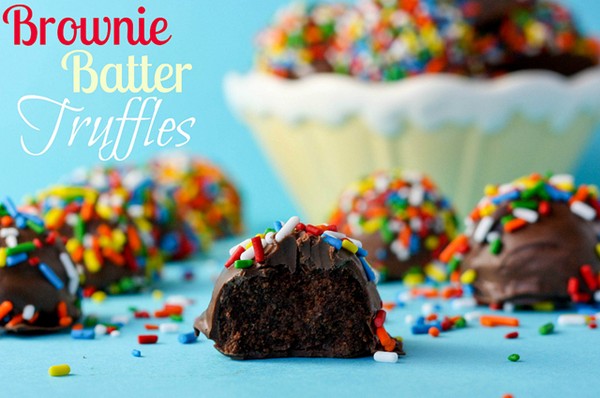 Brownie batter truffles