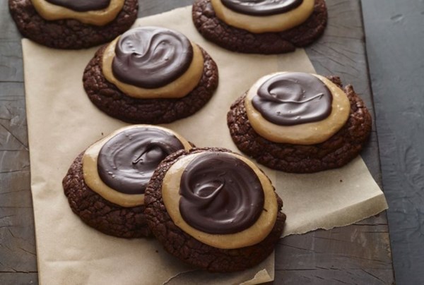 Brownie buckeye cookies
