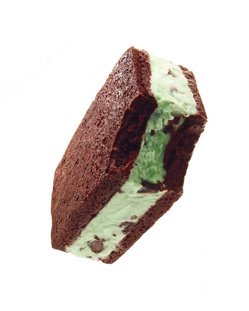 Brownie-ice-cream sandwich