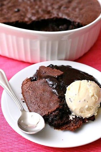 Brownie pudding