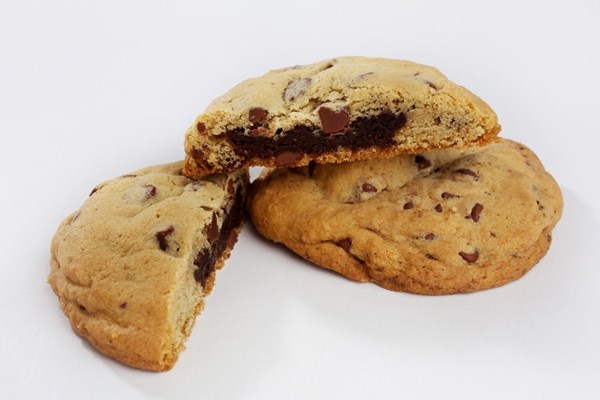 Brownie-stuffed Tollhouse cookies