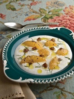 Brûléed grapefruit with Greek yogurt