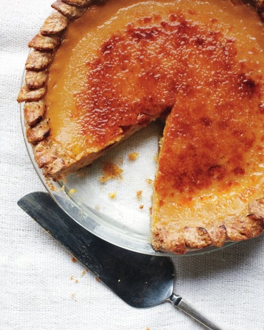 Brûléed pumpkin pie