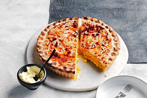 Bruleed Shaker lemon pie