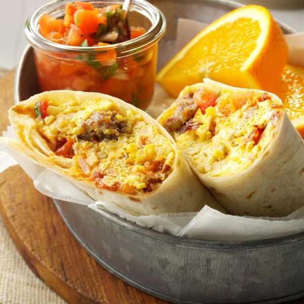 Brunch burritos 