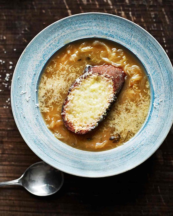 Bruno Loubet’s onion soup (Soupe a l’oignon)