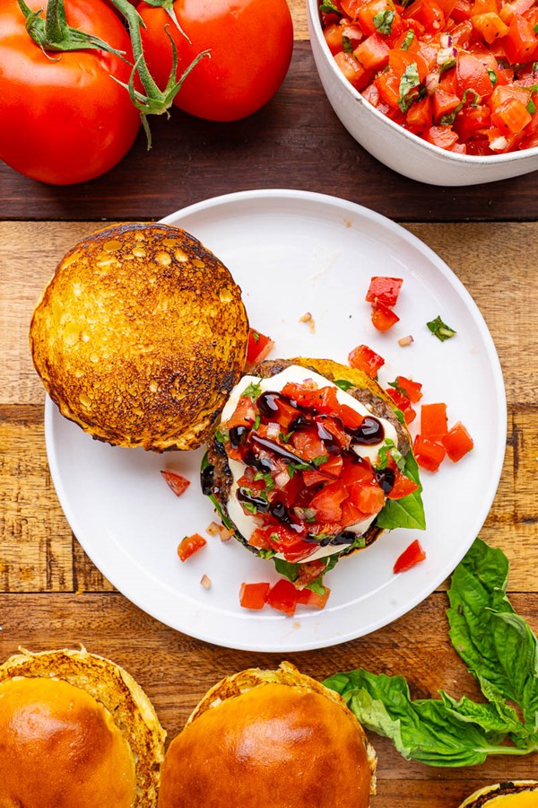 Bruschetta burgers