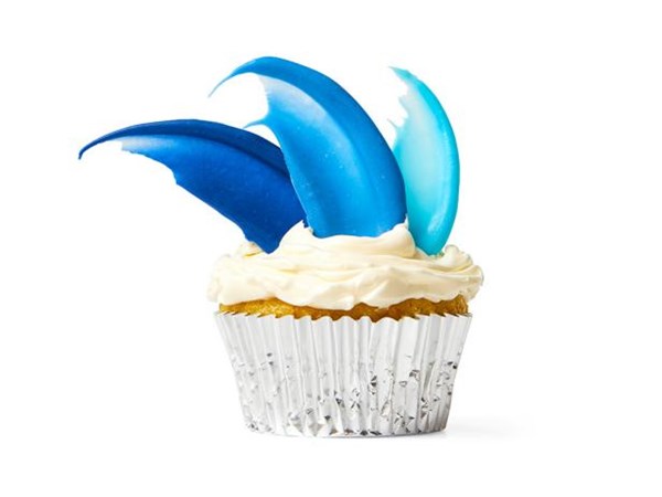 Brushstrokes cupcake toppers