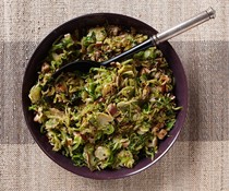 Brussels sprout and mushroom sauté