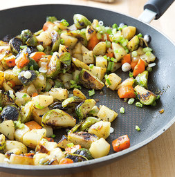 Brussels sprout and potato hash