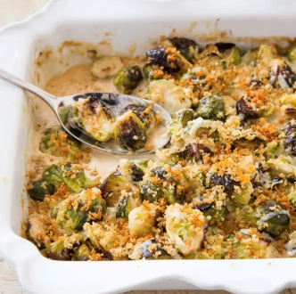 Brussels sprout gratin