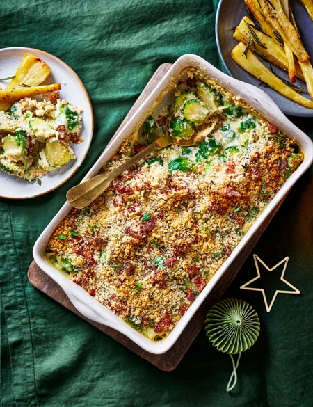 Brussels sprout gratin