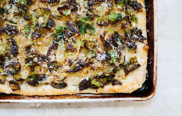 Brussels sprout pizza 