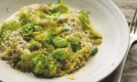 Brussels sprout risotto