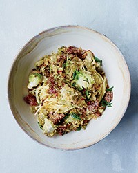 Brussels sprout spaghetti