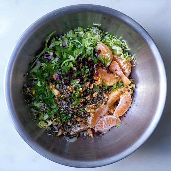 Brussels sprout super-slaw