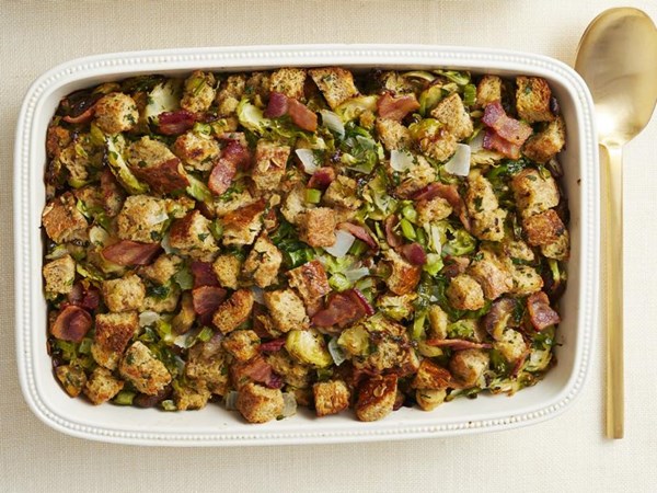 Brussels sprouts-bacon stuffing 