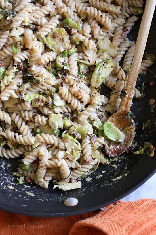 Brussels sprouts carbonara